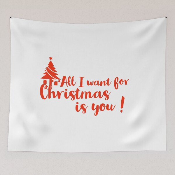Item preview, All i want for christmas is you - Christmas funny - presents - santa USA designed and sold by Tropical Blood.