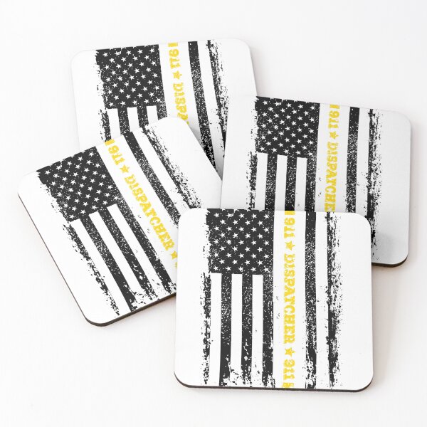 Item preview, 911 Dispatcher Thin Gold Line Thin Yellow Line designed and sold by graphicmeyou.