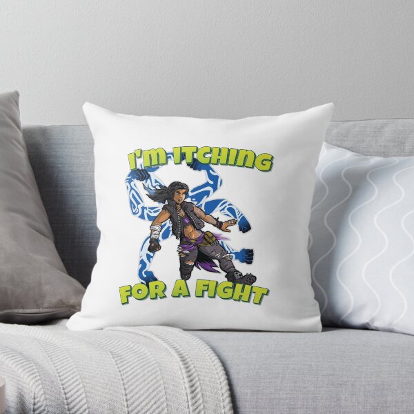 I'm Itching For A Fight Amara The Siren Borderlands 3 The Tiger of Partali Throw Pillow