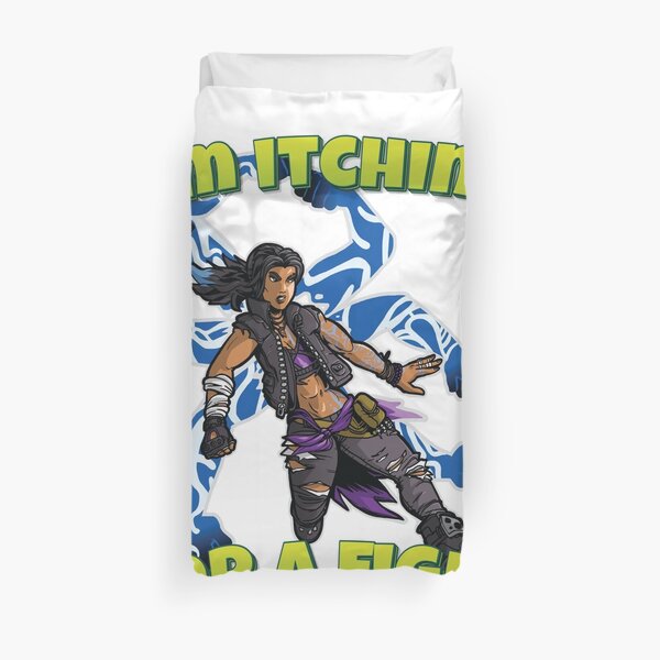 I'm Itching For A Fight Amara The Siren Borderlands 3 The Tiger of Partali Duvet Cover