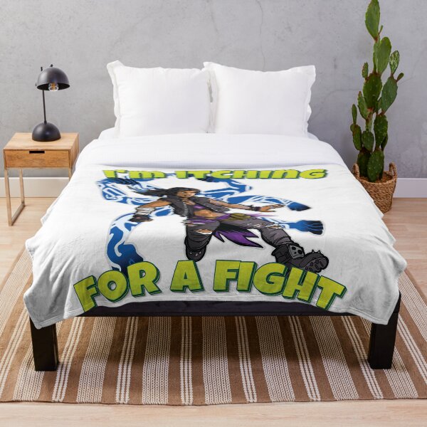 I'm Itching For A Fight Amara The Siren Borderlands 3 The Tiger of Partali Throw Blanket