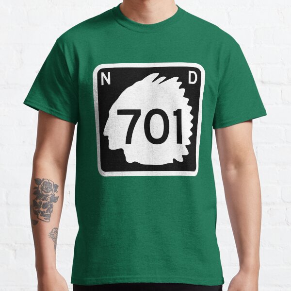 North Dakota State Route 701 - (Area Code 701) - Vintage Classic T-Shirt