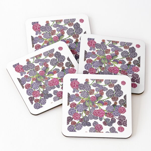 Item preview, Botanical Seamless Blackberry fruit pattern designed and sold by RSDigitalPrintDesign.