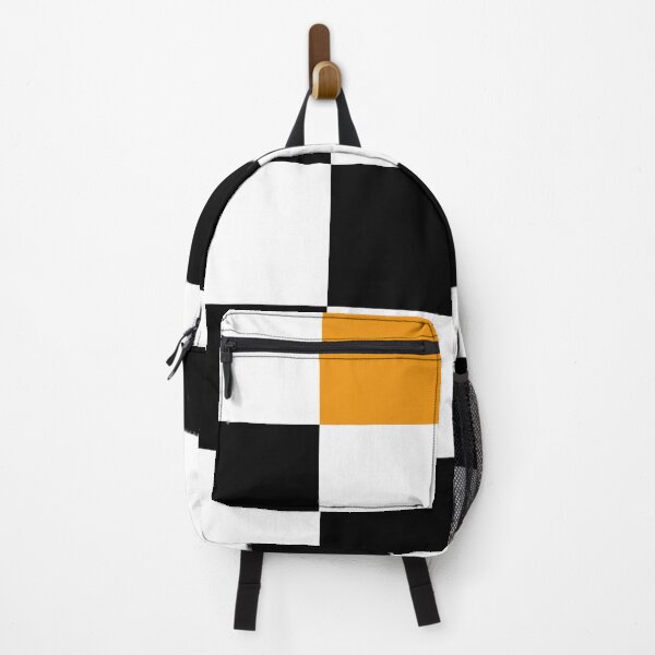 Item preview, Checkered Black and White with One Orange Square designed and sold by AbstractIdeas.