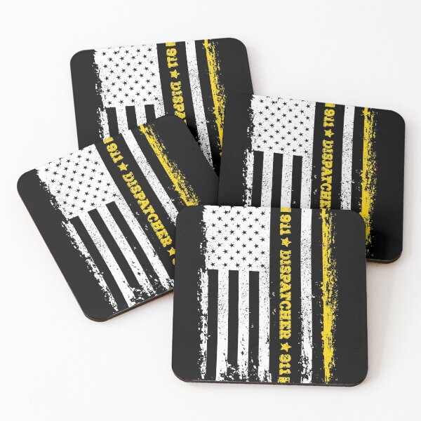 Item preview, 911 Dispatcher Thin Gold Line Thin Yellow Line designed and sold by graphicmeyou.
