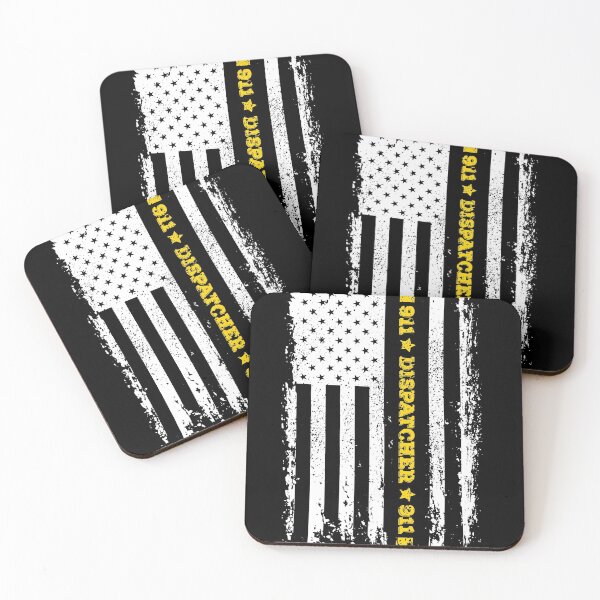 Item preview, 911 Dispatcher Thin Gold Line Thin Yellow Line designed and sold by graphicmeyou.