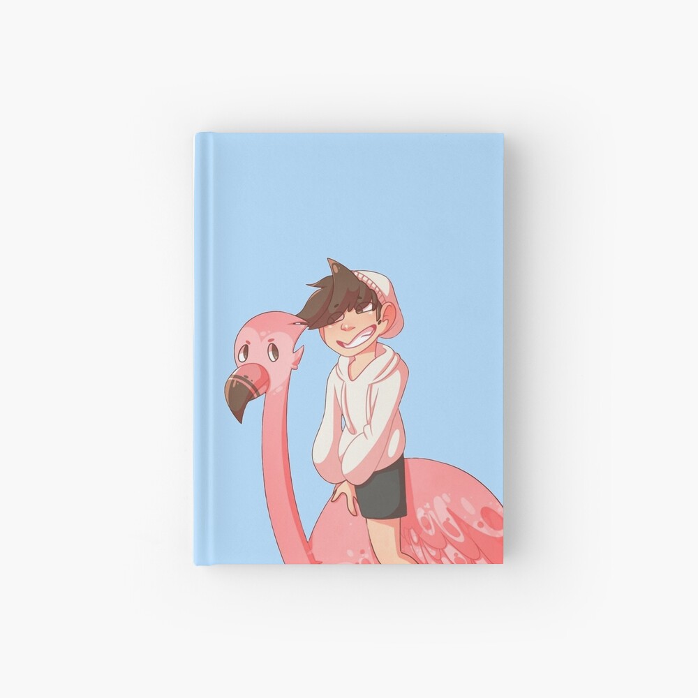 Flamingo Youtube Ride Hardcover Journal By Llayahh Redbubble - flamingo youtuber felipe roblox