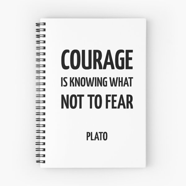 Item preview, Courage is knowing what not to fear - Plato  - Greek Philosophy quotes designed and sold by Inspirationmotivation.