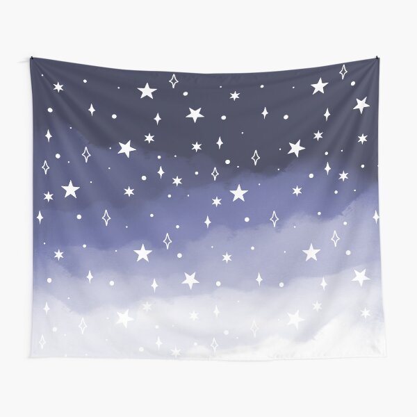 Item preview, Space Watercolor Ombre (navy blue/white) designed and sold by Design Minds Boutique.