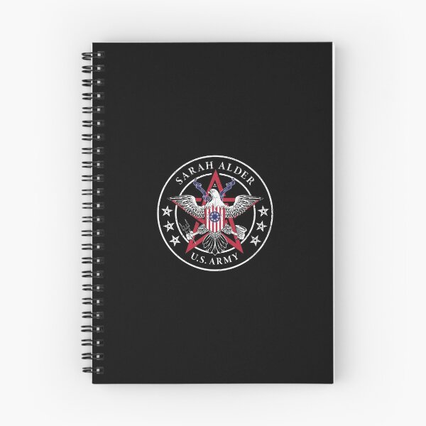 Artikelvorschau, Sarah Alder - Emblem der US-Armee (schwarz) entworfen und verkauft von ArtsyMagician.