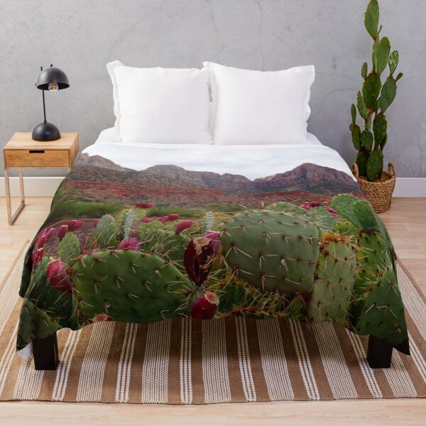 Aperçu de l'œuvre Arizona Cacti Mountain Range créée et vendue par moss&moon designs.