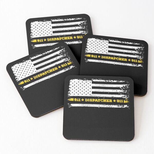 Item preview, 911 Dispatcher Thin Gold Line Thin Yellow Line designed and sold by graphicmeyou.