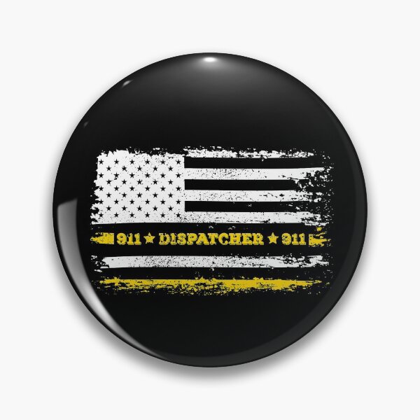 Item preview, 911 Dispatcher Thin Gold Line Thin Yellow Line designed and sold by graphicmeyou.