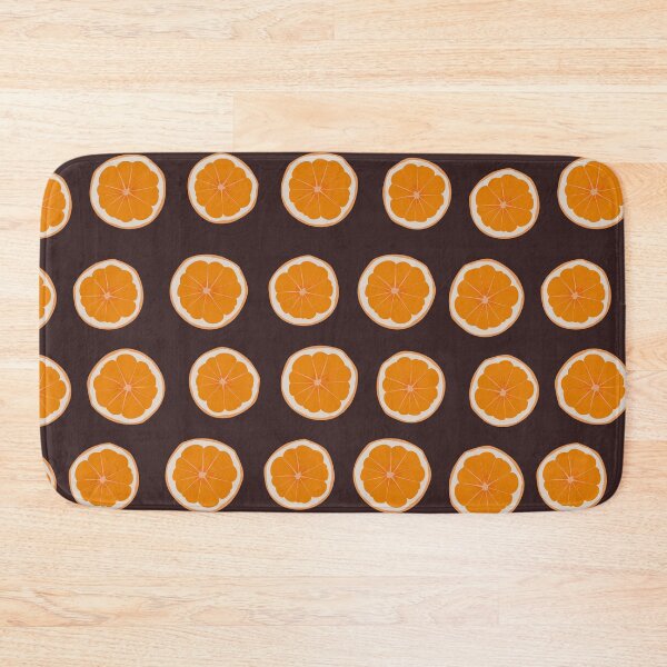 Item preview, Orange fruit pattern design on dark background designed and sold by GulArt.