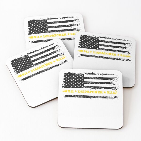 Item preview, 911 Dispatcher Thin Gold Line Thin Yellow Line designed and sold by graphicmeyou.