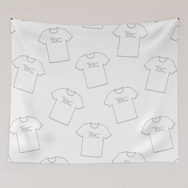 Item preview, CSS Coding Humor White T-shirt designed and sold by creativecurly.