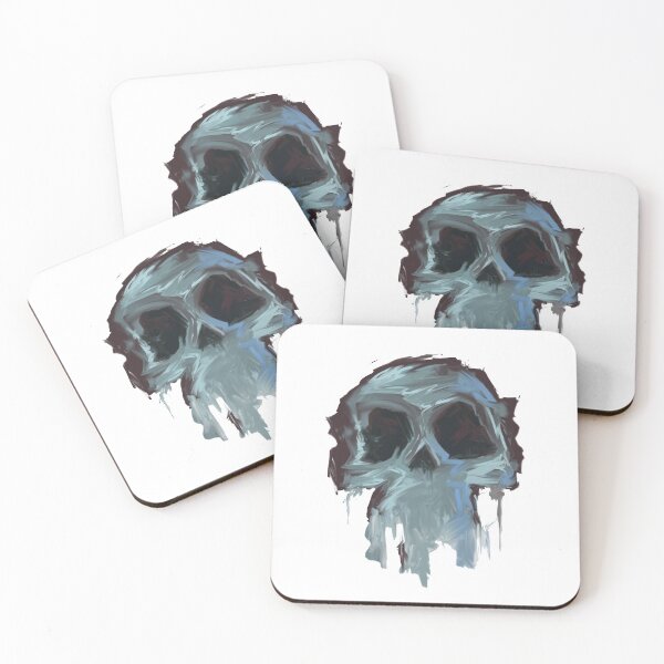 Item preview, illustration of colorful skull designed and sold by 4ortiv.