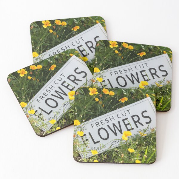 Item preview, Garden flowers with fresh cut flower sign 0753 designed and sold by simonbratt.