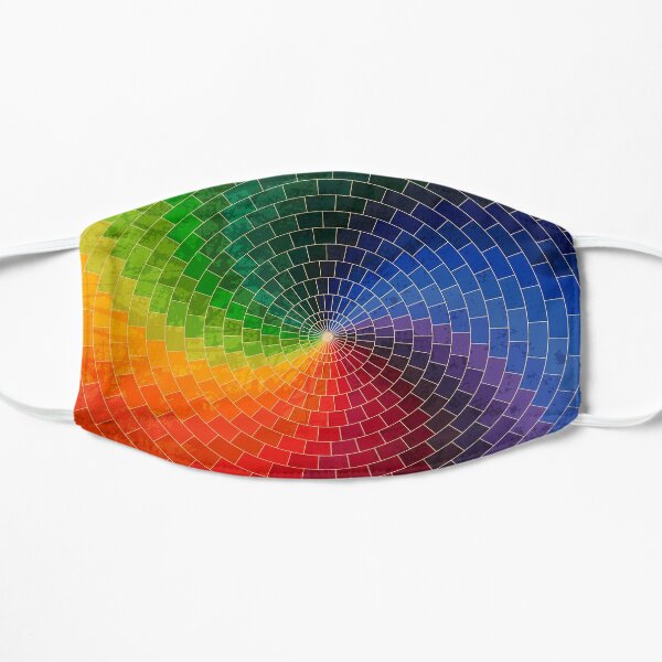 Art Student Rainbow Color Wheel Flat Mask