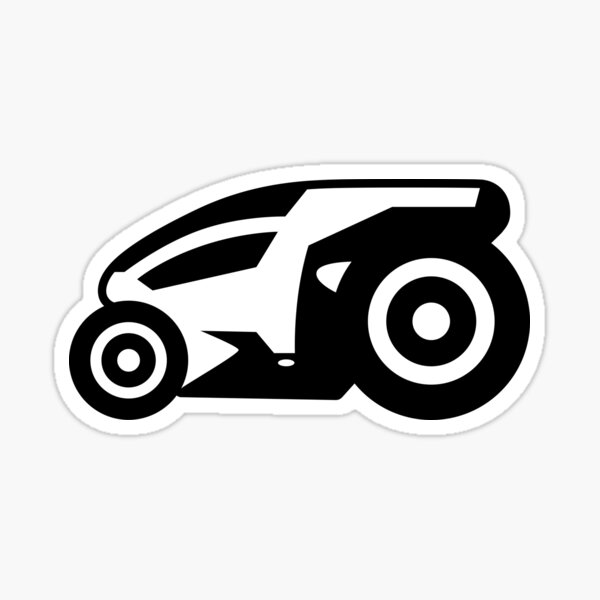 Armagetron Advanced (aka Retrocycles) Cycle Design in B&W Sticker