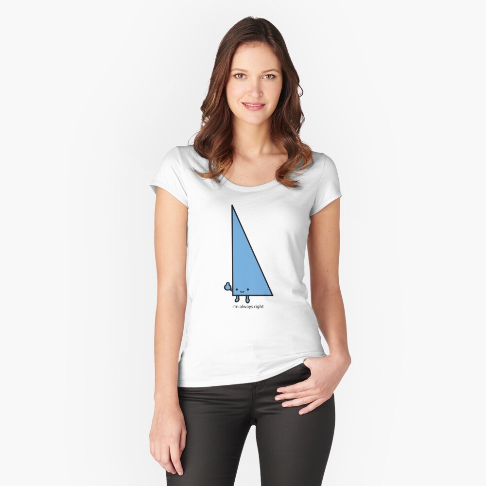 Vista previa del artículo con la obra «Camiseta entallada de cuello ancho», diseñado y vendido por upsidedowngrin.