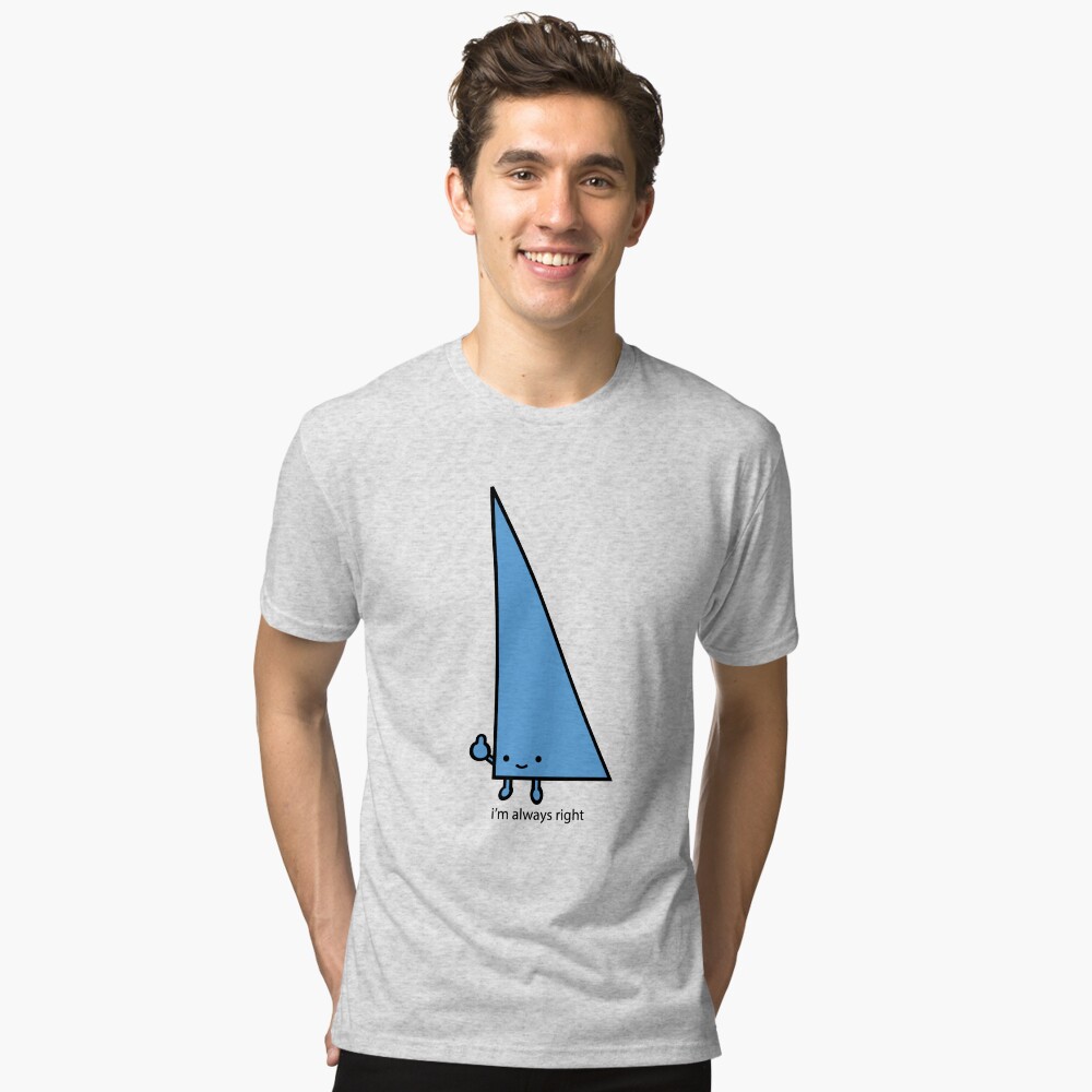 Vista previa del artículo con la obra «Camiseta de tejido mixto», diseñado y vendido por upsidedowngrin.