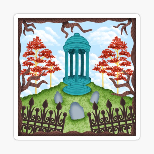 Colorful Graveyard Sticker