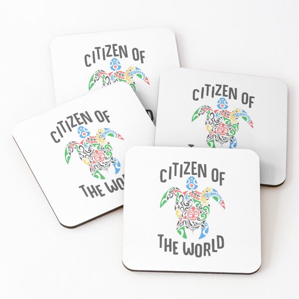Item preview, Citizen of the world turtle designed and sold by darcy boutique.