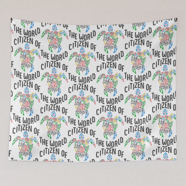Item preview, Citizen of the world turtle designed and sold by darcy boutique.