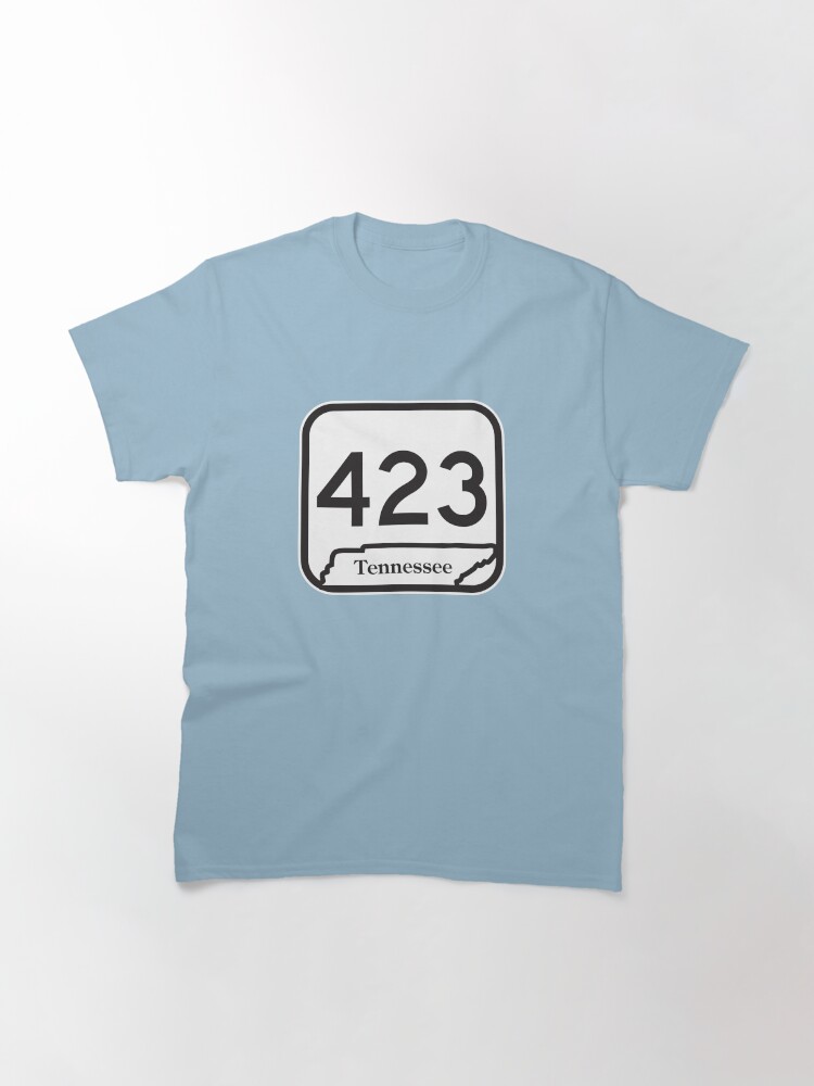 Tennessee State Route 423 Area Code 423 T Shirt By Srnac Redbubble
