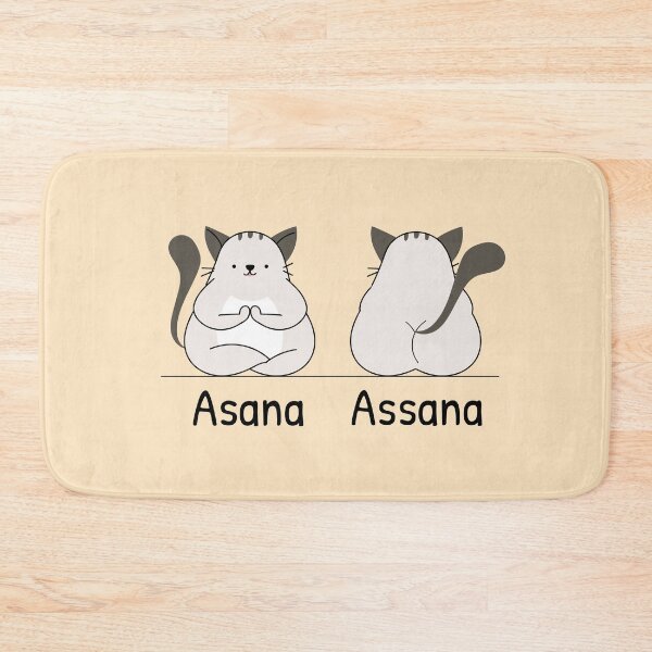 Item preview, Asana & Assana - Fun Yoga Cat designed and sold by Slicki.