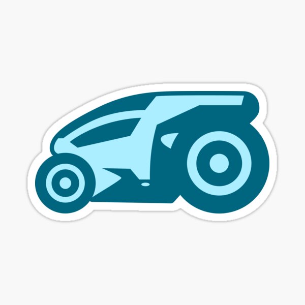 Armagetron Advanced (aka Retrocycles) Cycle Design in Celeste Sticker