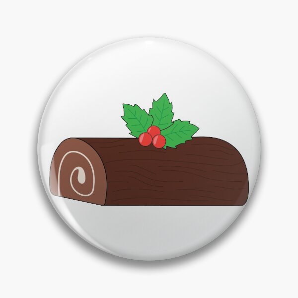 Item preview, French yule log Christmas cake designed and sold by VictoriaDemart.