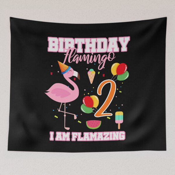 Item preview, Kids Flamingo Birthday Party Flamazing 2 years designed and sold by NeXore.