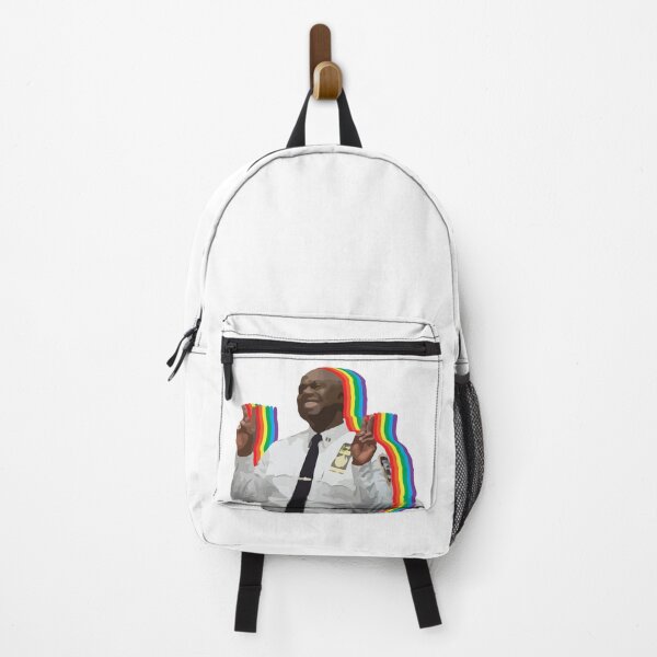 Item preview, captain holt Brooklyn nine nine peace sign rainbow designed and sold by calamity02.