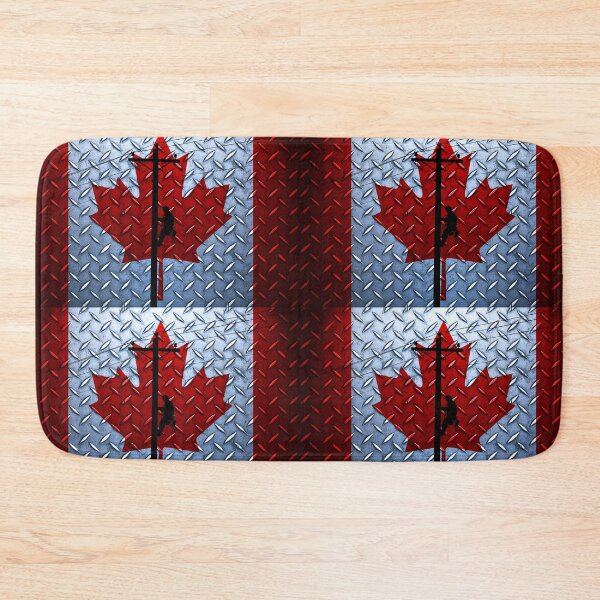Item preview, Lineman with Canadian Flag designed and sold by Ken Macune.