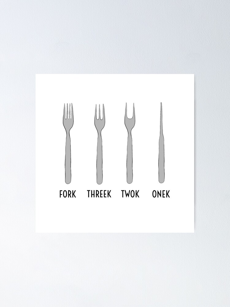Alternate view of Fork Threek Twok Onek  Poster