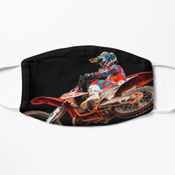 Dirt Bike Jumping Ktm Mascarilla plana