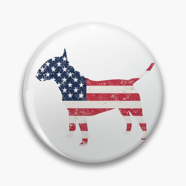 Item preview, bandera americana del vintage de bull terrier designed and sold by Babmk.