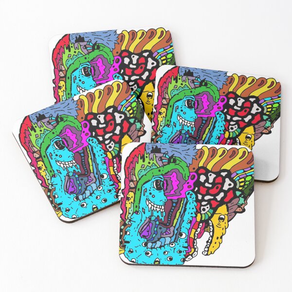 Item preview, Staring: Psychedelic Colored Drawing Art designed and sold by kuhneegit.