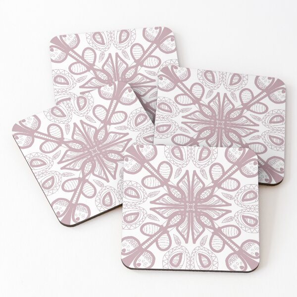 Item preview, Symmetric abstract flora design  designed and sold by MollyJaneArt.