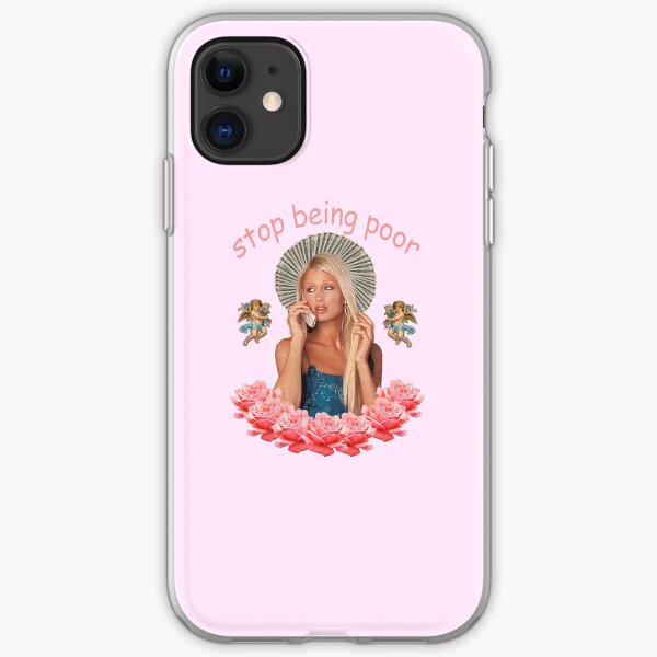 Paris Hilton 'Stop Being Poor' iPhone Soft Case
