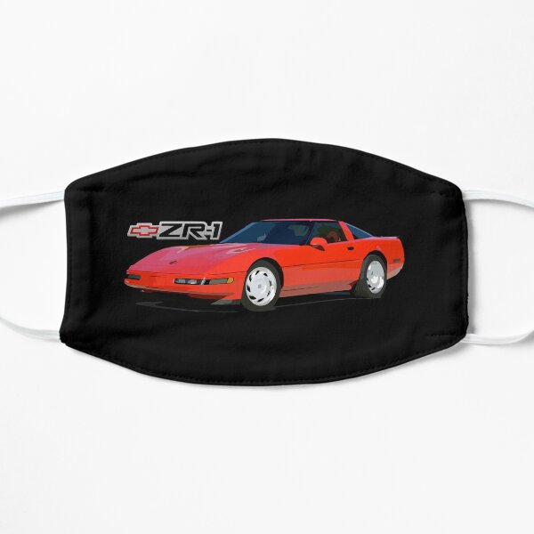 Red 1991 Chevy Corvette C4 ZR-1 Mask