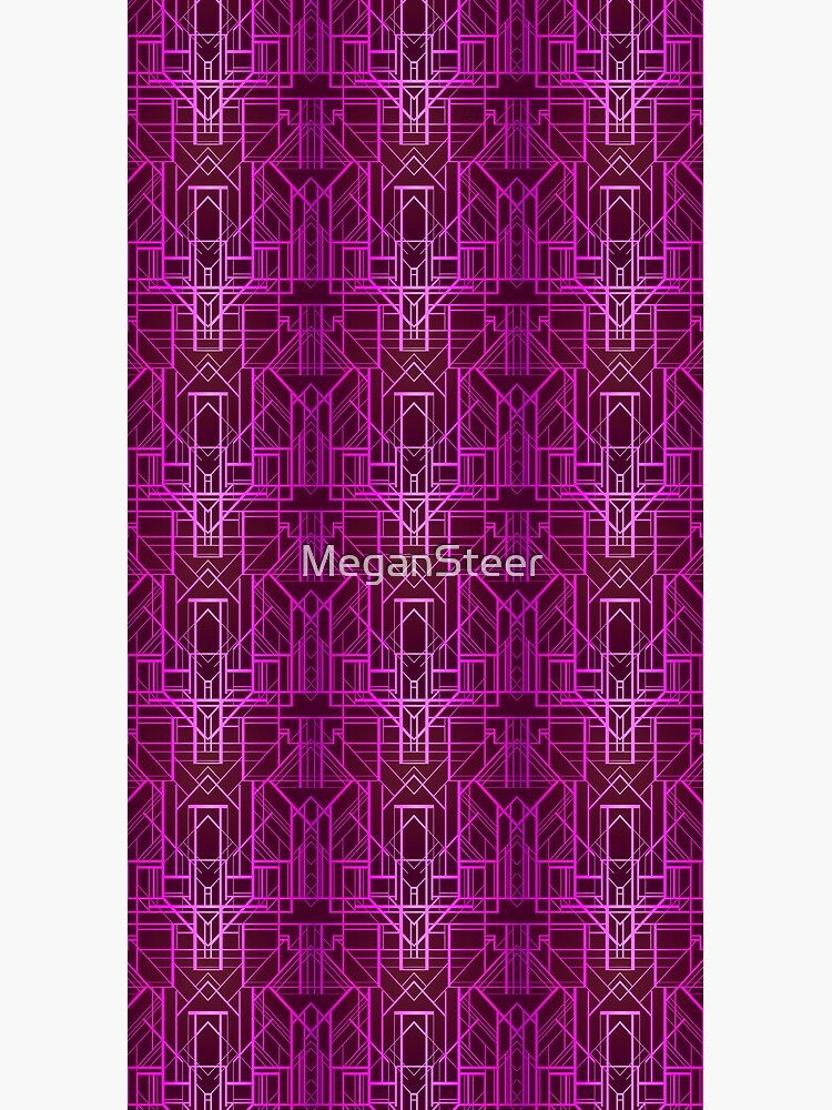 Geometric Deco in Fuchsia by MeganSteer