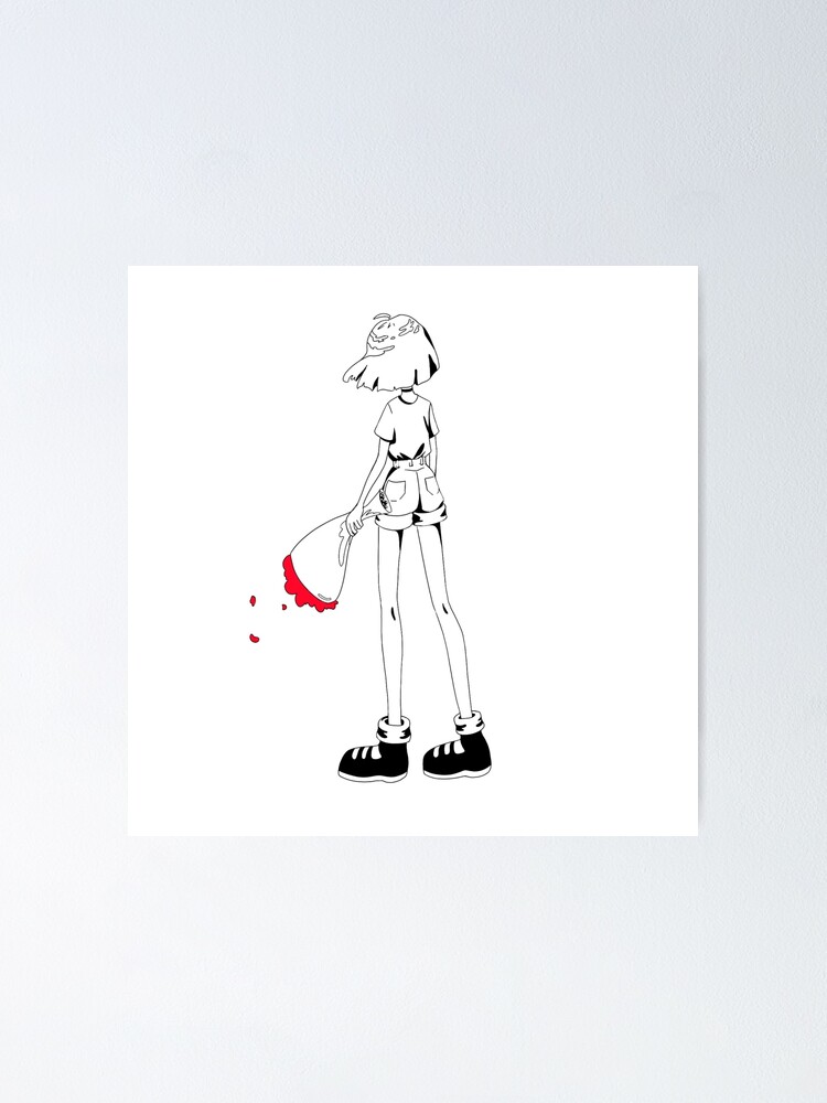 Sad Aesthetic Lofi Anime Girl In Love Poster For Sale By Lemonelyyy Redbubble