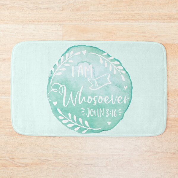 Item preview, Watercolor Christian Design - I am a Whosoever John 3:16 designed and sold by palmsandprints2.