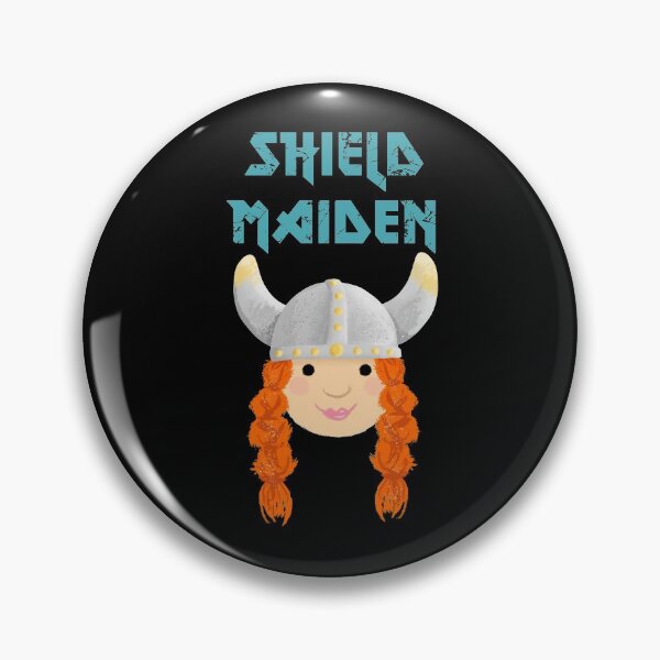 Item preview, Cute Viking Shield Maiden designed and sold by VicEllisArt.