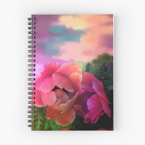 Item preview, Painterly garden with Anemone flowers designed and sold by walstraasart.