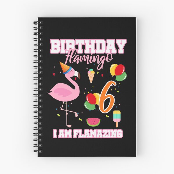 Item preview, Kids Flamingo Birthday Party Flamazing 6 years designed and sold by NeXore.
