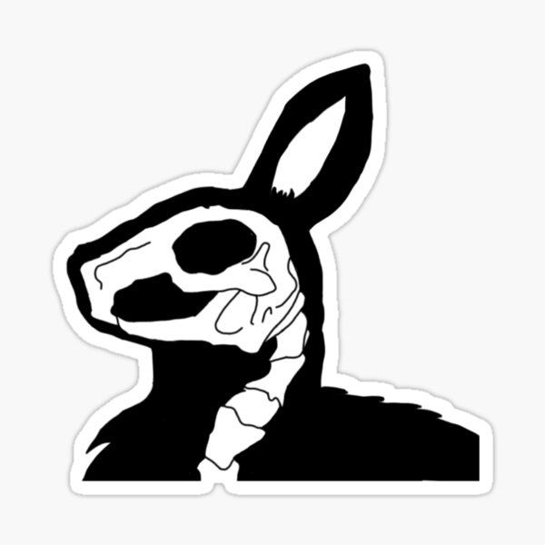 rabbit by cammy herbert Sticker